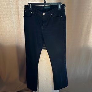 LRL Lauren Jeans Co. Ralph Lauren Women’s Classic Bootcut Black Denim Jeans
